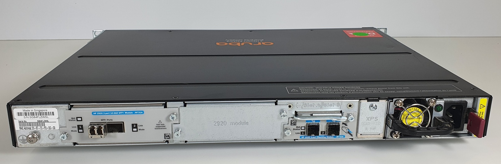 HP Aruba J9727A 2920 POE+ Gigabit Switch 292024GPoE