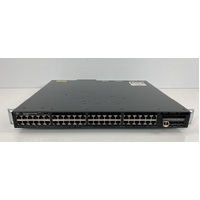 Cisco Catalyst 3650 Switch | WS-C3650-48FD-E | 48x Gigabit RJ-45 | 2x 10GbE SPF+ | Dual PSU