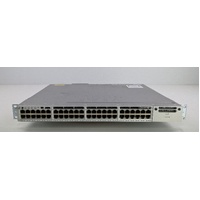 Cisco 3850 48 Port PoE Gigabit Switch | WS-C3850-48U-L | 2x PSU