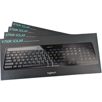 4x Logitech K750R Wireless Solar Keyboard | Ultra Slim | Recharging | USB Unifying Receiver | PN: 920-004631 | New in Box