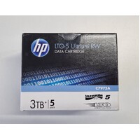 HP LTO-5 Ultrium RW Data Cartridge 3TB | 5 pack | C7975A | Brand New In Box