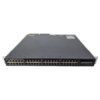 Cisco Catalyst 3650 Switch | WS-C3650-48FD-L | 48x Gigabit RJ-45 | 2x 10GbE SPF+ | Dual PSU